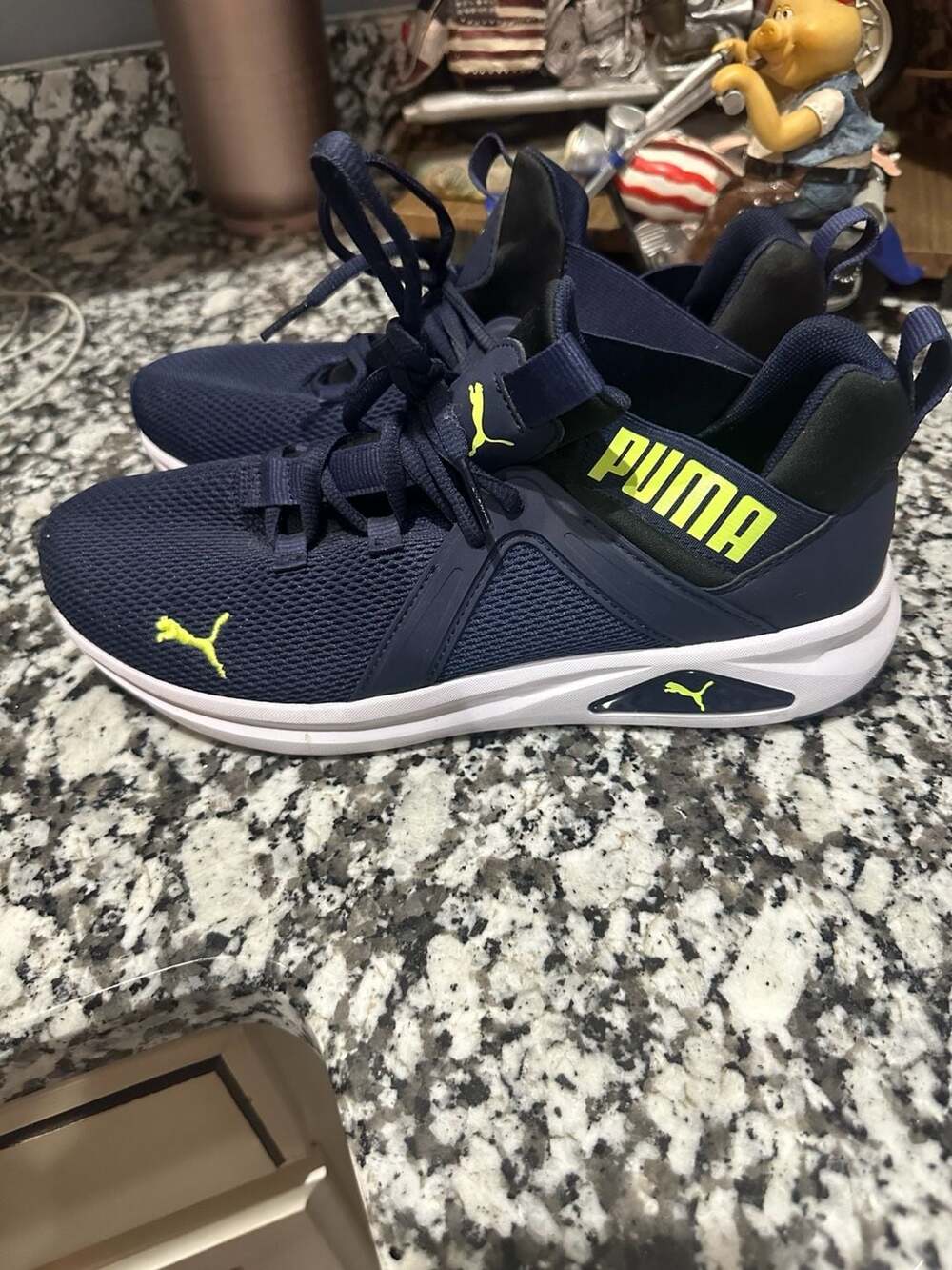 Puma Softfoam+ Optimal Comfort Navy Blue Sneakers Men's Size 9